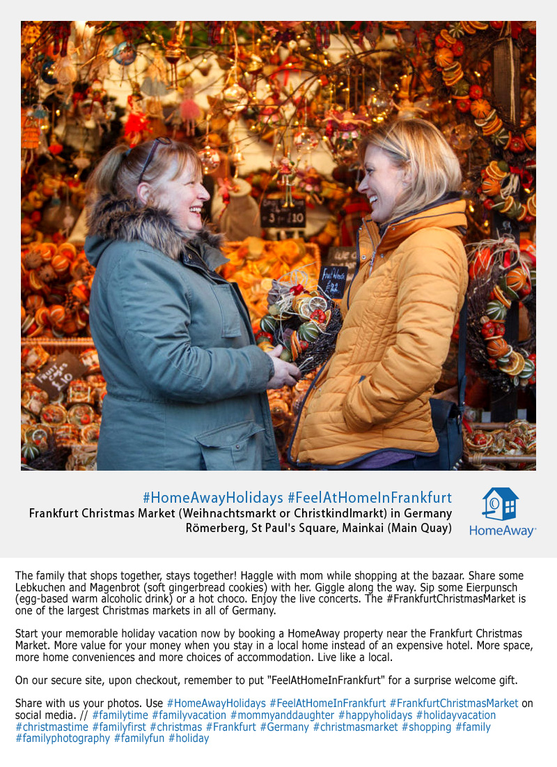 HomeAway Social Media Marketing Manager Mockup - Frankfurt Christmas Market
