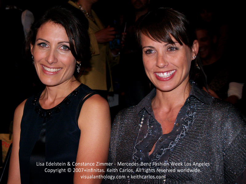 Lisa Edelstein & Constance Zimmer - Mercedes-Benz Fashion Week Los Angeles