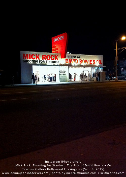 Taschen Gallery Art Show Hollywood Mick Rock David Bowie 2015